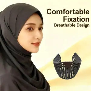 Muslim Hair Fixing Headband, Modest Hijab Windproof and Breathable Nylon Cap for Comfortable Daily Wear, Simple Design for Everyday Use