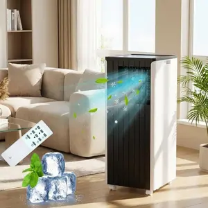 Portable Air Conditioner 8000 BTU 4-in-1 AC Unit with Dehumidifier Remote Control Sleep Mode Cools Rooms up to 350 Sq Ft for BedroomApartment 24H Timer Easy Installation