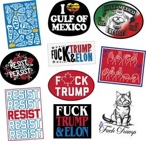 Resist Sticker Extra Large Political Stickers for Adults Funny Adhesives with Memes Funny Stickers with Colorful Graphic Decals Funny Political  Multi