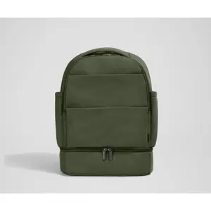The Double Diaper Backpack in Olive Green