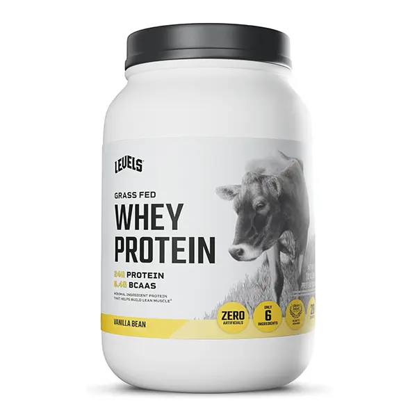 Grass Fed Whey Protein Powder - 24g Protein Per Serving - Vanilla Bean Flavor - No Artificial Ingredients - Supports Muscle Recovery & Performance - 2 lb