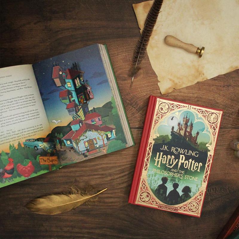 Harry Potter Books 1-3 Boxed Set Minalima Edition Interactive Illustrated Edition with 8 Enchanting Elements