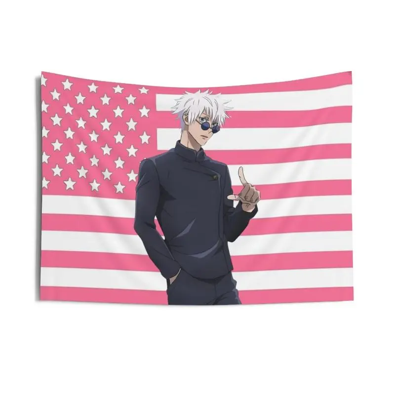 Gojo Satoru Jujutsu Kaisen tapestry Room Decor Bedroom Dorm Decoration Art Design