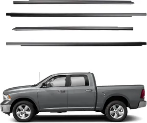 Weatherstrip Window Moulding Trim Seal Belt for Ram 1500 2500 3500 4500 5500 Crew Cab 2009-2021 Stripping Kit Replaces 55112376AH 55112377AH 55372138AH 55372139AH (4PCS)
