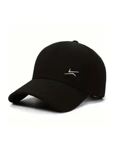 Unisex Embroidered Baseball Cap with Adjustable Strap, Fashion Matching Hat, Casual Fitted Woven Hat for Spring & Fall Travel Beach Vacation Outdoor Use