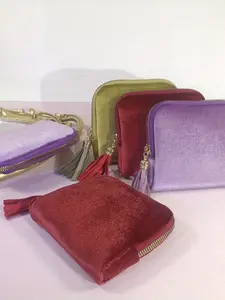 Tassel Jewelry Storage Bag, Large Capacity Bracelet Organizer, Velvet Box for Outdoor Use, Portable Travel Makeup Case, Fashion Accessories