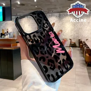 Case for iPhone 16 Pro Max 15 Plus 14 13 12 11 Leopard Mama Non-Yellowing Shockproof Clear slim Protective Softcase