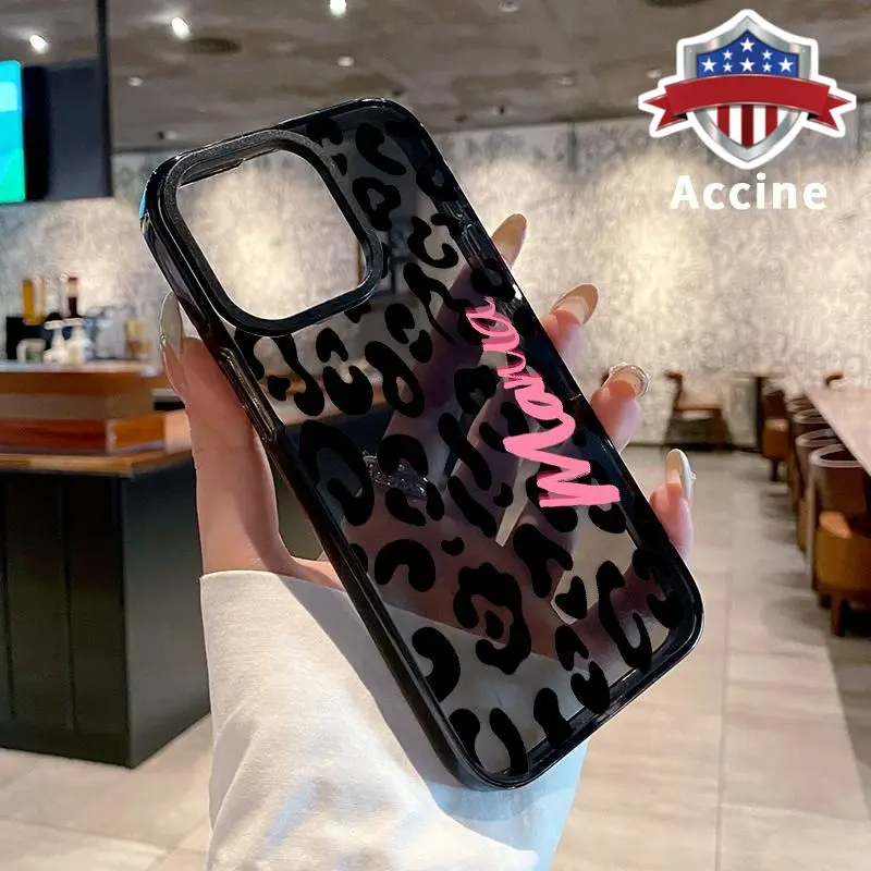 Phone Case for iPhone 16 Pro Max 15 Plus 14 13 12 11 Leopard Mama Non-Yellowing Shockproof Clear slim Protective Softcase Smartphone Protection Durable Casing