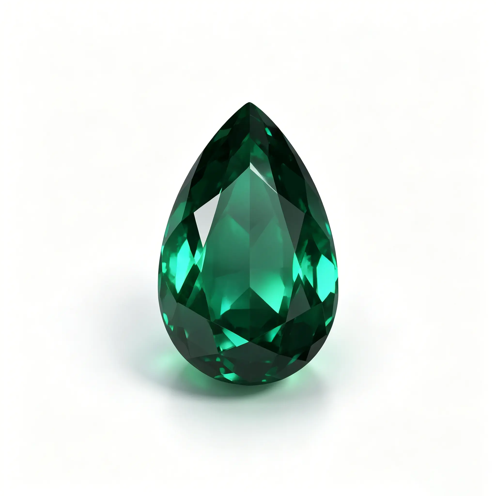 Lab Grown Emerald Pear Cut with Certificate