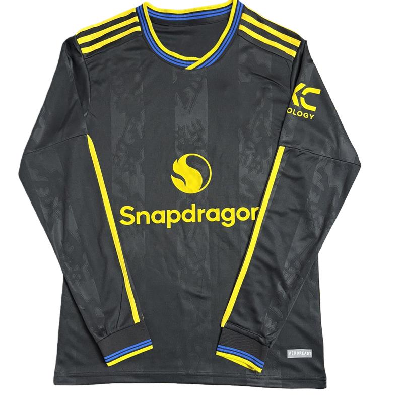 Fernandes 8（S-4XL) 2025/2026 Third Customize long sleeves Football Jersey Shirt（Fan Edition）