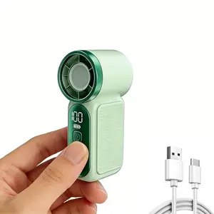 Mini Handheld Fan, Small Purse Fan for Women, Pocket Fan, High-Speed Turbo, 6-Gear Adjustable, USB Rechargeable, Portable Fan for Travel