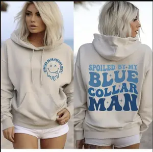 Spoiled By My Blue Collar Man Hoodie, Spoiled Wife Shirt Hoodie, Wives Club, Blue Collar Wife, Vintage 90s Graphic Tees
