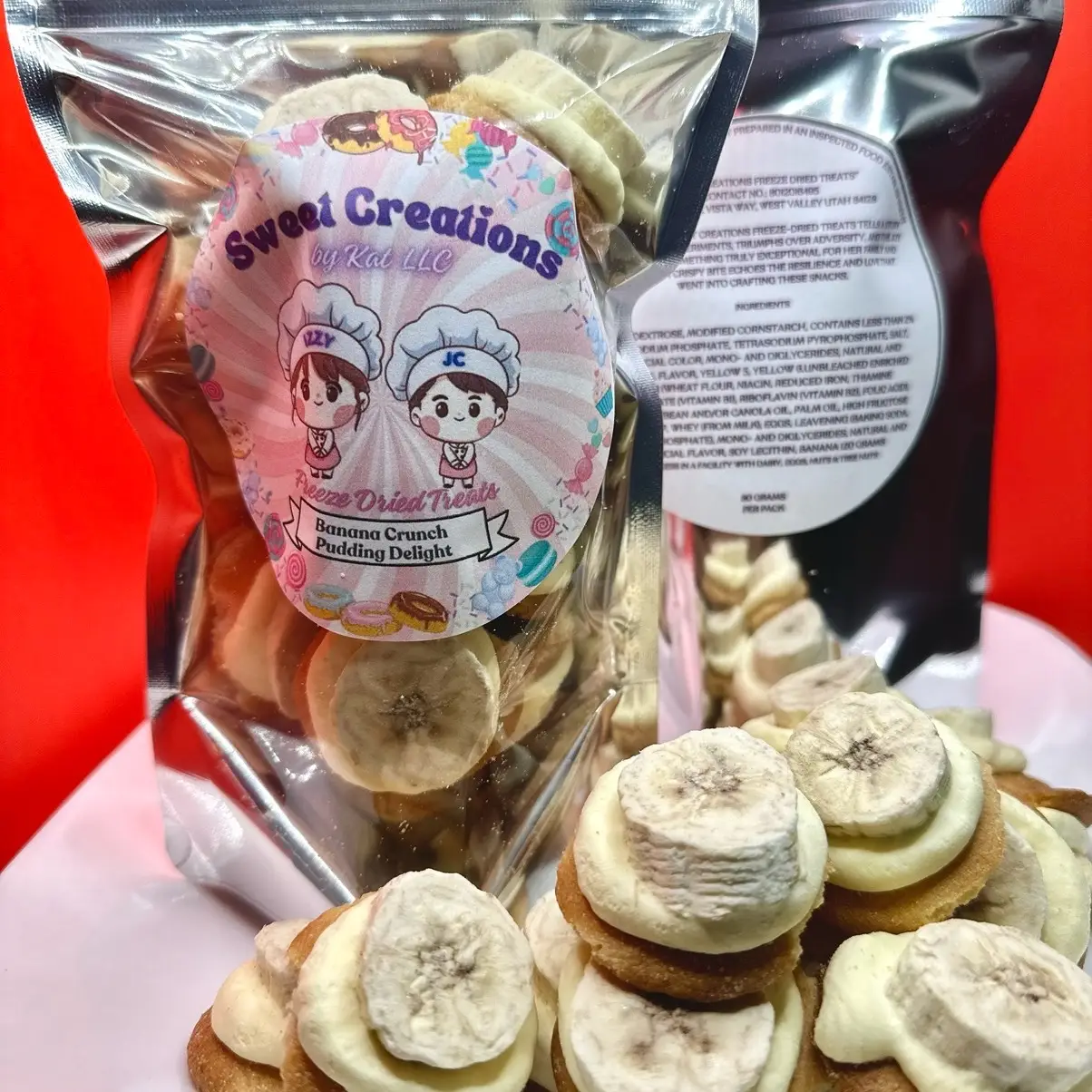 Banana Crunch Pudding Delight freeze dried