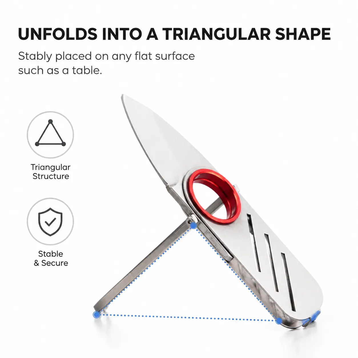 Stainless Steel Compact Outdoor Knife - Waterproof Durable Outdoor Tool, Keychain EDC Essential Tool, Survival Equipment for Camping, Hiking, Outdoor Knives