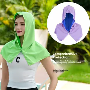 New Cold Sensation Beach Shawl, Summer Sun Protection Breathable UV Block, Lightweight Cooling Cover, Perfect for Outdoor Activities