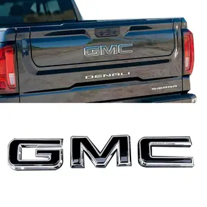 Tailgate GMC Emblem Badge Replacement for Sierra 1500 (2019–2025), Sierra 2500HD & 3500HD (2020–2025), Canyon (2021–2025) – Chrome / Matte / Gloss Black, 1-Pack