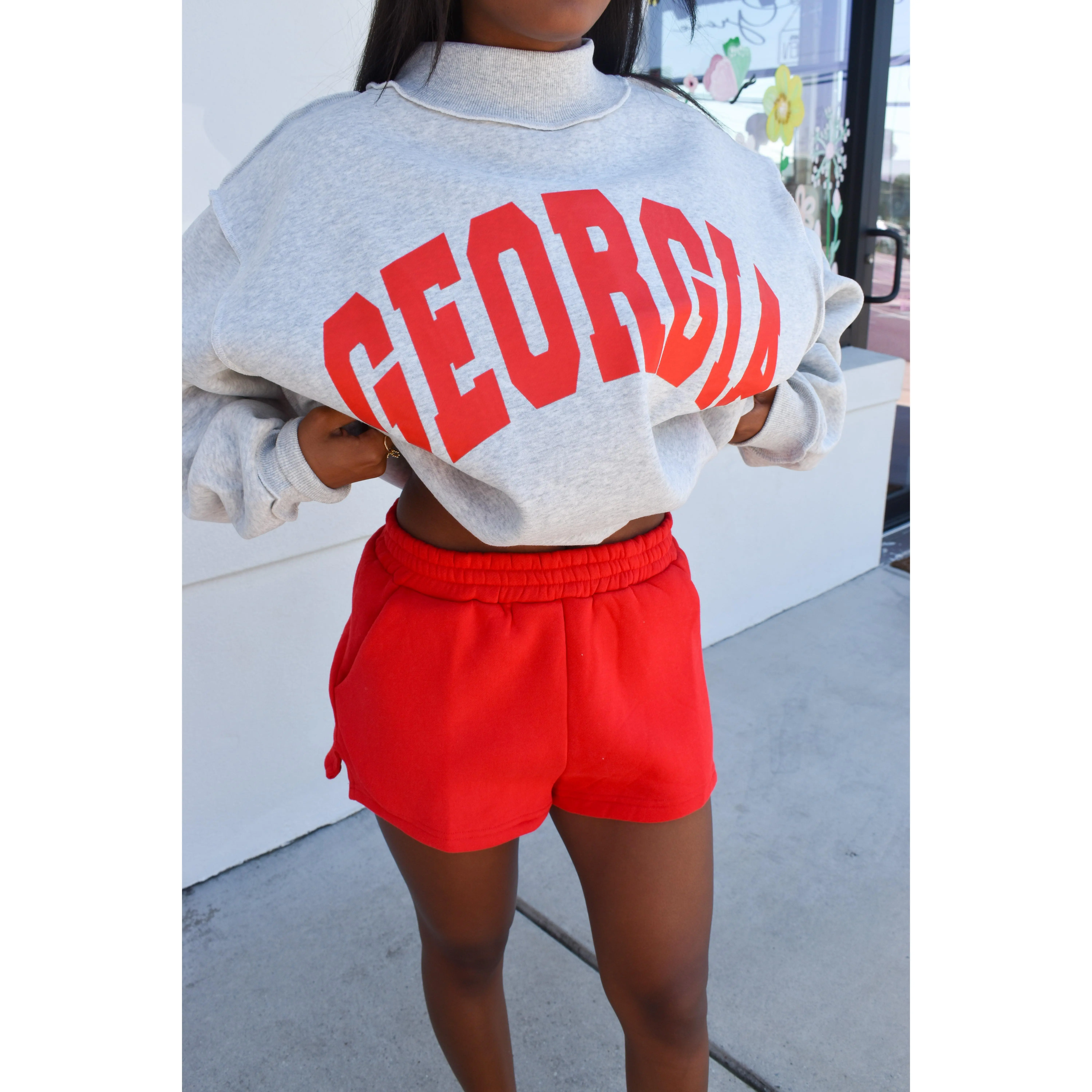 Signature Red Sweat Shorts
