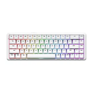 AJAZZ AK680MAX magnetic switch three-mode wireless Bluetooth mechanical keyboard aluminum fixed version full-key hot-swappable support RT0.01 3000mah
