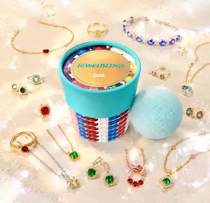 Jewelry Mystery Box – Contains random exquisite necklace, earrings, bracelet, pendant & adjustable ring – Cute surprise fun gift for parties, Valentine’s Day, Mother’s Day, bridal shower – With bomb-style reveal design! #bathbombreveal”