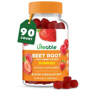 Lifeable Beet Root Gummies, 500mg, 90 count Lifeable Beet Root Gummies, 500mg, 90 count