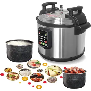 Kolice Commercial Electric 15L Pressure Cooker, Multi Cooker Pressue Canner With Non-stick Inner Pot, 15L (16 QT), 2000W,For Hotel Restaurant Kitchen and only for 220V (NOT 110V)