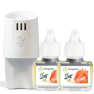 Orange Slice Plug in Refill Air Freshener Starter Kit