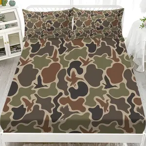 Camouflage Duck Print Bedding Set, Includes Two Coreless Pillowcases, Soft and Comfortable, Unique Bedroom Atmosphere, Adult Gift, Bed Sheet Sets