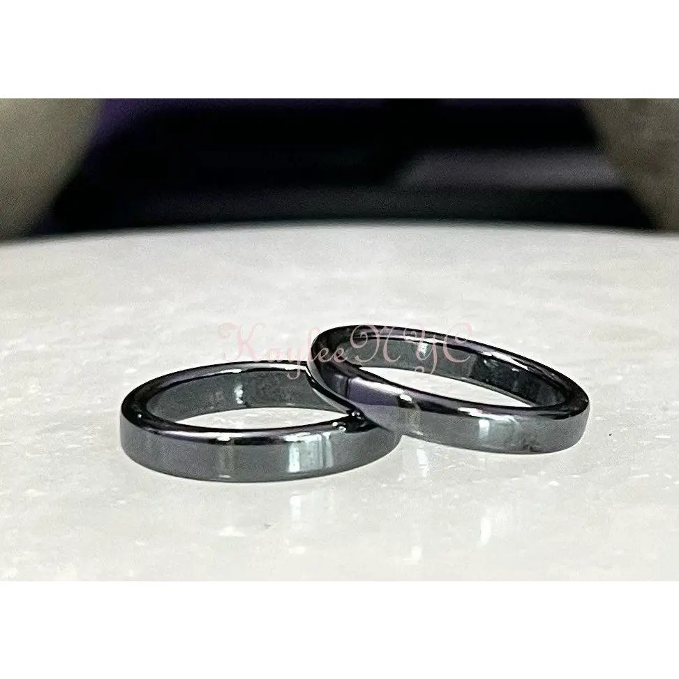 Wholesale Lot 100 pcs 4mm Natural Hematite Rings