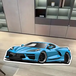 Car Pattern Floor Mat, Non-slip Soft Floor Carpet, Decorative Carpet for Home Living Room Bedroom, Room Decor, Home Decor, Home Decor Rug