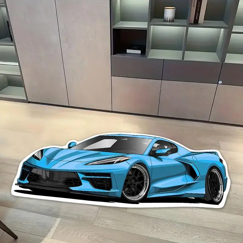 Car Pattern Floor Mat, Non-slip Soft Floor Carpet, Decorative Carpet for Home Living Room Bedroom, Room Decor, Home Decor, Home Decor Rug, Home Decorative Rugs