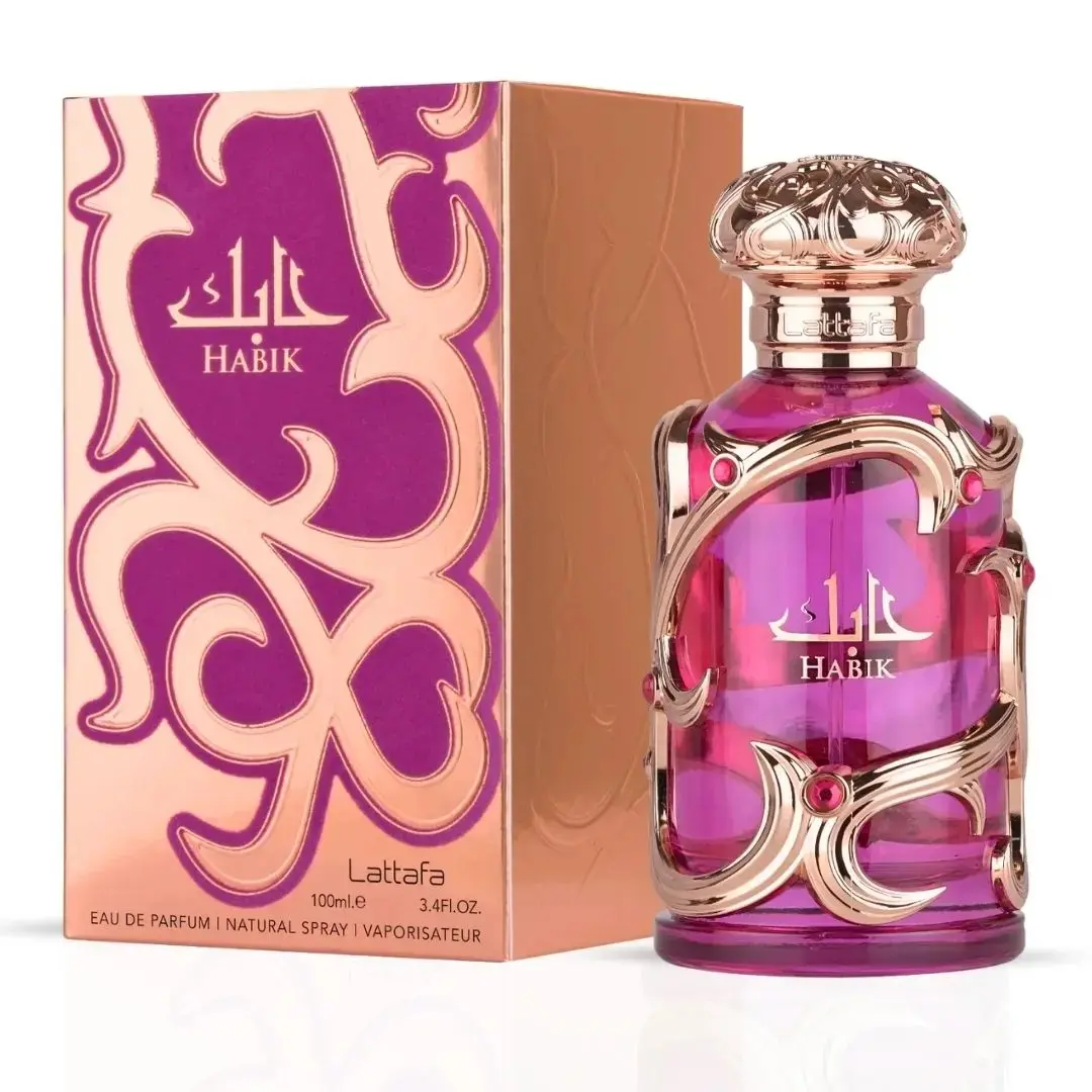 Lattafa Habik Perfume for Women – Vanilla Rose Eau de Parfum Spray, Soft Elegant Scent, Ideal Gift, 100 ml / 3.4 fl oz