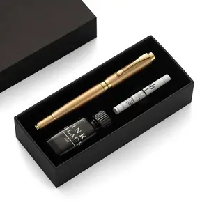FountainFinnesse Fountain pen - high-quality metal fountain pens, exquisite sets, and luxurious gold-plated business pens with extra ink Meta