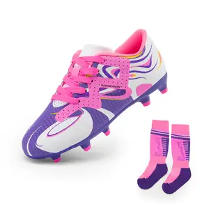 DREAM PAIRS KIDS Boys Girls Soccer Cleats Youth Firm Groud Sport Football Cleats for Little/Big Kid/Toddler