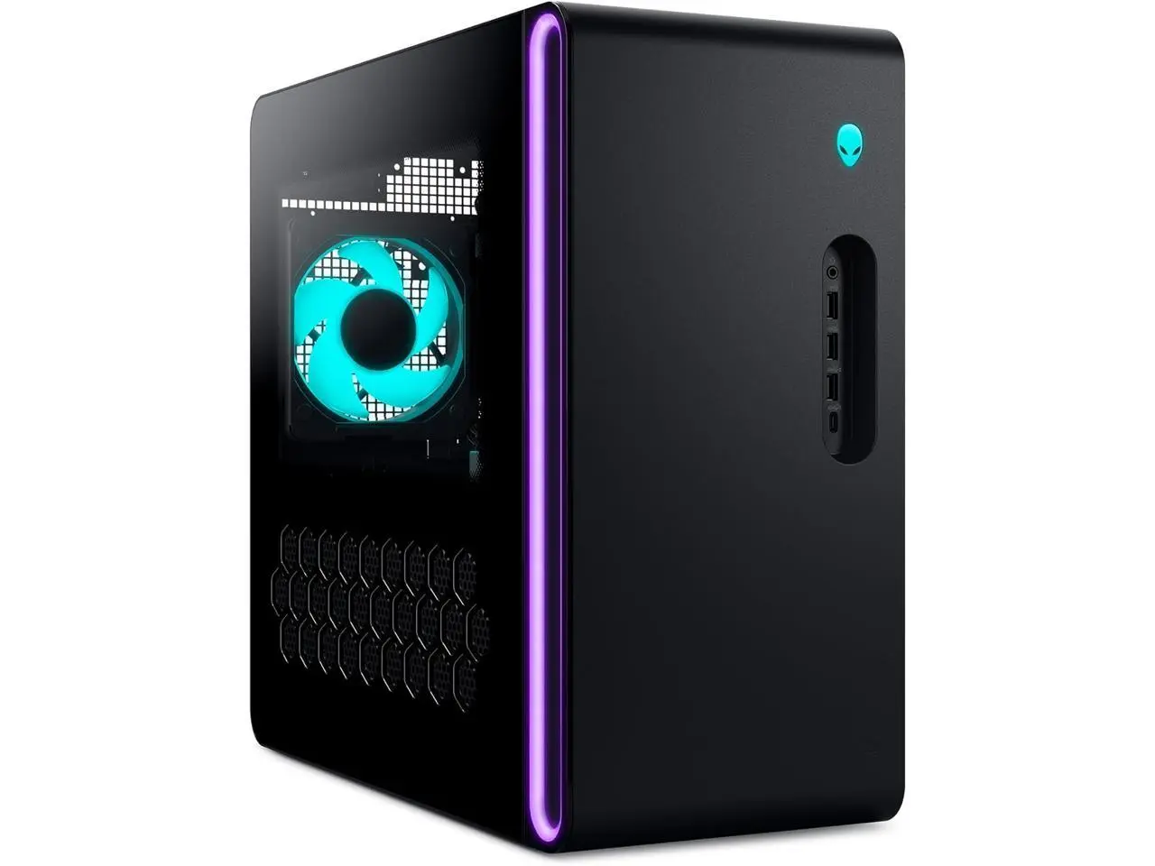 Alienware Aurora Gaming Desktop ACT1250 - Intel Core Ultra 7 265F, 32GB DDR5 RAM, 1TB SSD, NVIDIA GeForce RTX 5070, 1000W Platinum Rated PSU, Windows 11 Home, Clear Panel - Black