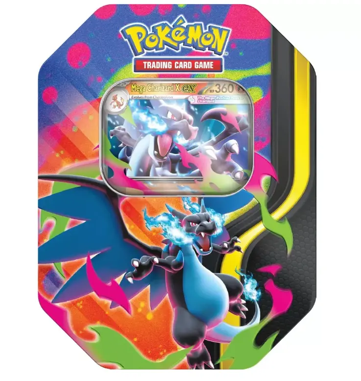 Pokemon Trading Card Game - Mega Charizard X EX Box, Includes 360 Cards, Ideal for Collectors and Fans