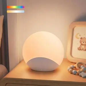 Brizled Night Light for Kids, Baby Light for Nursery, Colors Changing & Stepless Dimming Touch Night Lamp, BPA-Free Rechargeable Breastfeeding Nightlight with Timer/Sleep Mode for Baby/Kid/Adult