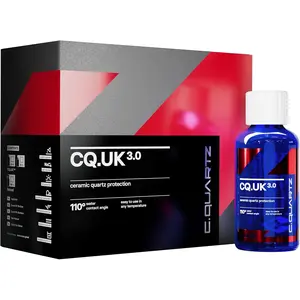 CQUARTZ UK 3.0 - Ceramic Coating for , Quartz Based Nanotechnology, Bonds to , Glass, Metal and Plastic - (30ml Kit)