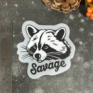 Savage Raccoon Sticker