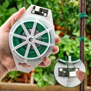 1 Roll Multi-Functional Garden Support Strip Durable Plant Ties for Climbing Plants Outdoor, Vines, and Vegetables, Comes with Cutter, Garden Supplies, Plant Strapping Tool