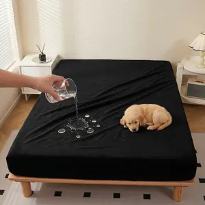 Waterproof Mattress Protector Cover, Soft Comfortable Breathable Bedding, Ideal for Bedroom Guest Room Apartment School Family