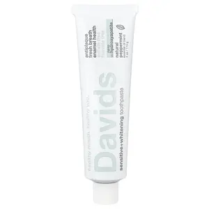 Davids Hydroxi™, Sensitive + Whitening Toothpaste, Natural Peppermint , 4 oz (113 g)