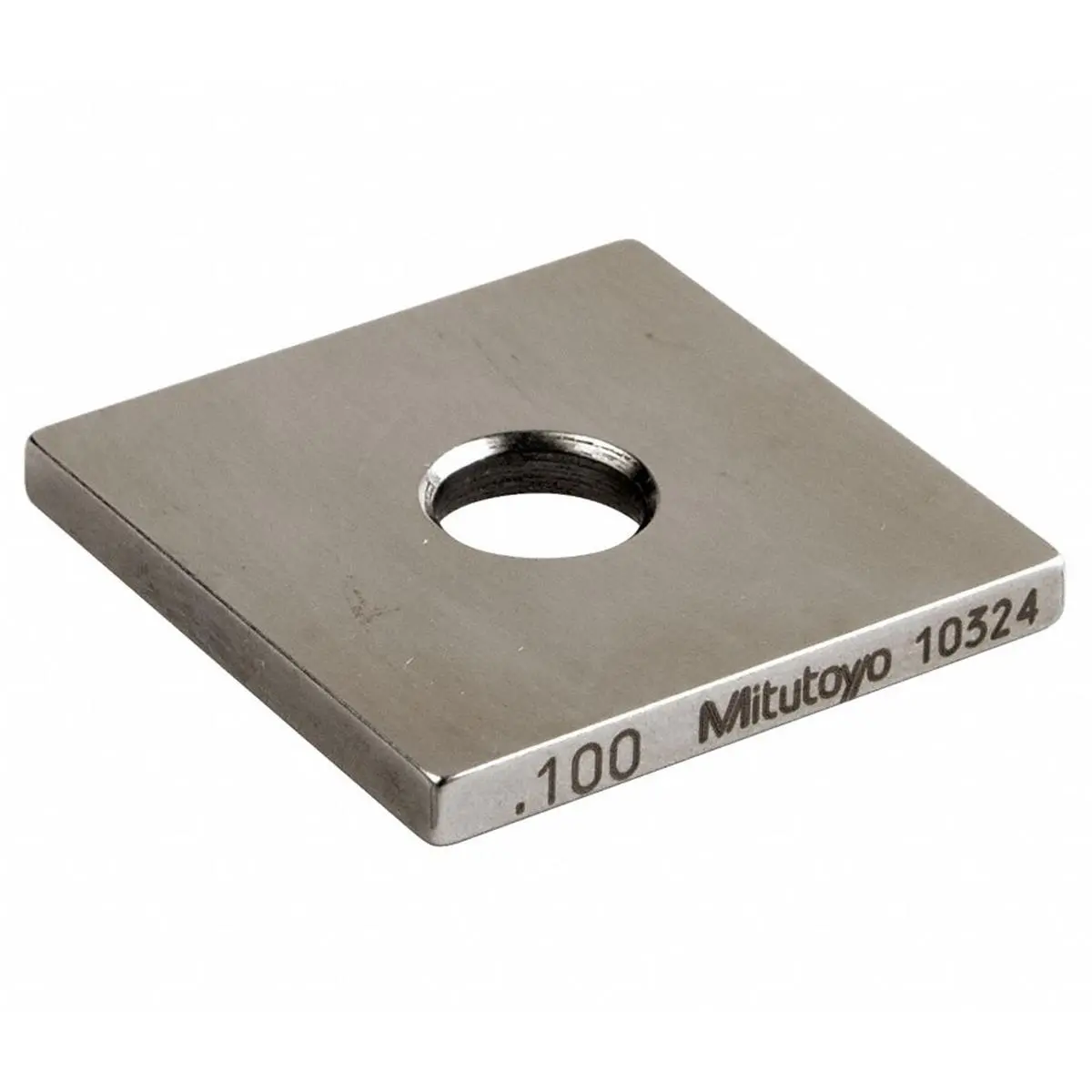 Mitutoyo Precision Square Steel Gage Block, 0.100 in, ASME Grade 0, for Home Use