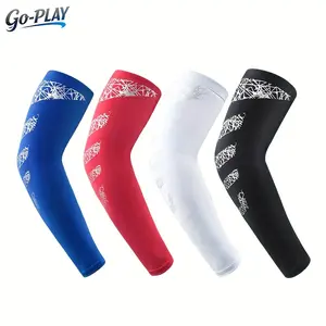 1/2 Pack Compression Arm Sleeves for Men Women - Elbow Support Pressure Guard Warm Breathable High Elasticity UV Protection for Basketball Tennis Cycling Running Fitness Outdoor Sports