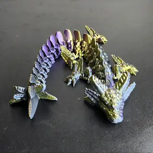 16" 3D Printed Axolotl Dragon