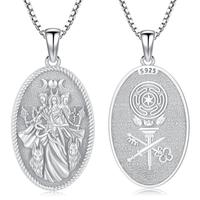 Goddess Hecate -2 White Gold Plated