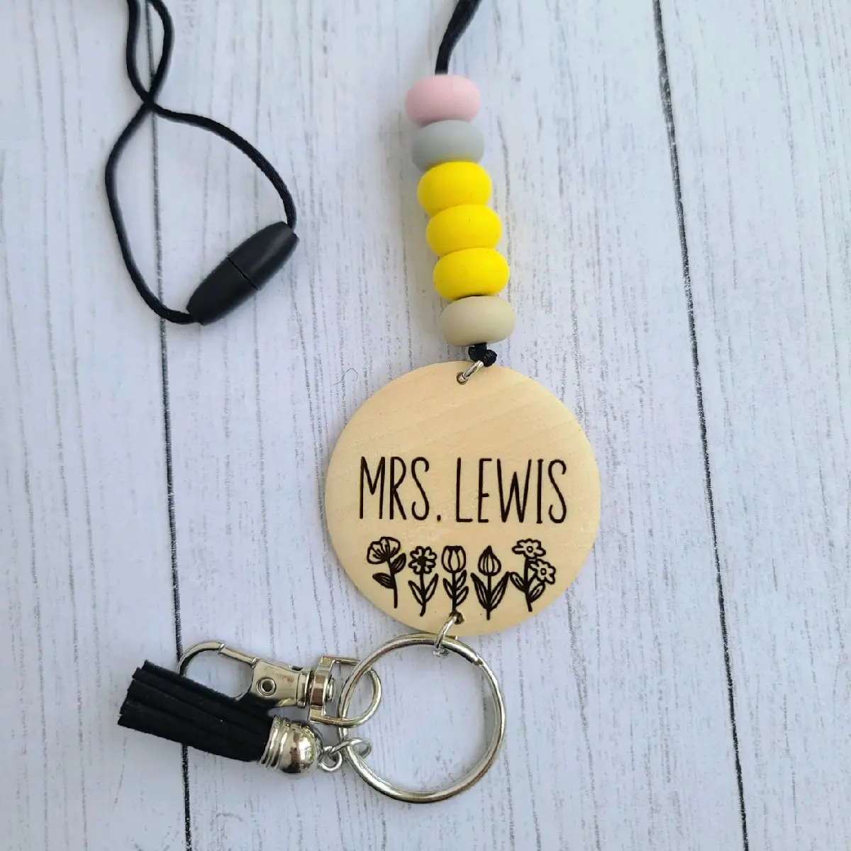 Teacher Pencil Lanyard With Breakaway Clasp