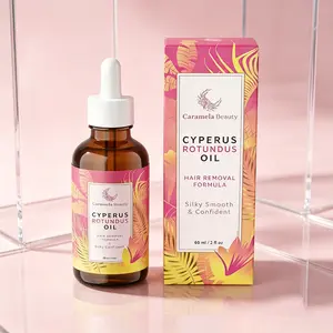 Caramela Beauty 60ml Cyperus Rotundus Oil – Natural Gentle Hair Inhibitor, Soothing Skin Care Serum for Long-Lasting Smoothness