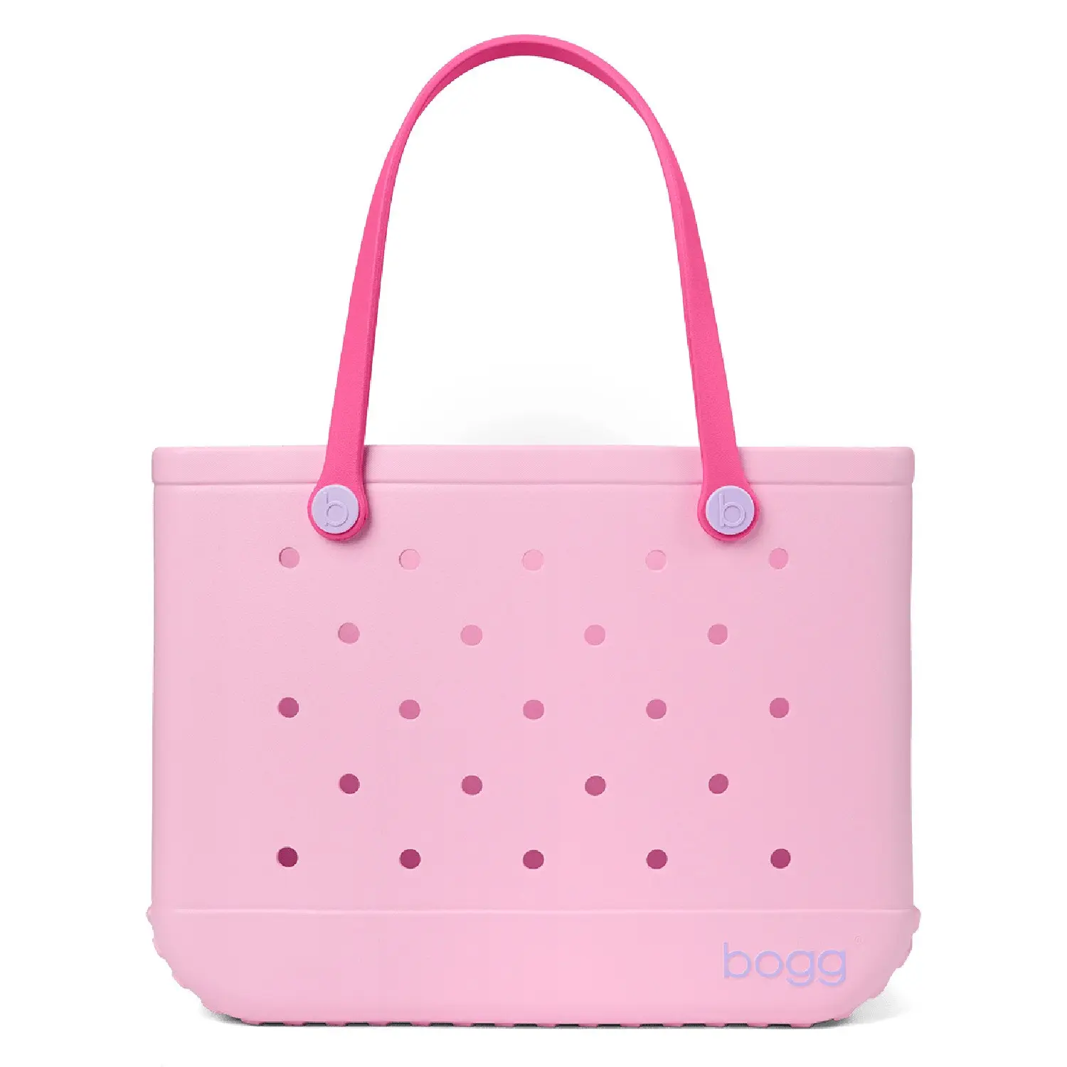Bogg Original Bogg Bag in Pink with Pink Dots and Handles for Everyday Use - Versatile & Practical for Casual Outfits