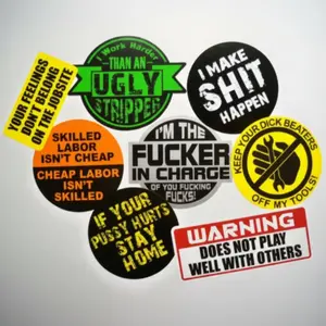 Funny Hard Hat Stickers