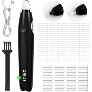 Electric Eraser for Artists, Rechargeable Electric Eraser Kit, 140 Refills, Automatic Portable Eraser for  Drawing, Rechargeable Operated Pencil Eraser for Sketch Pencil, Crafts (Black)